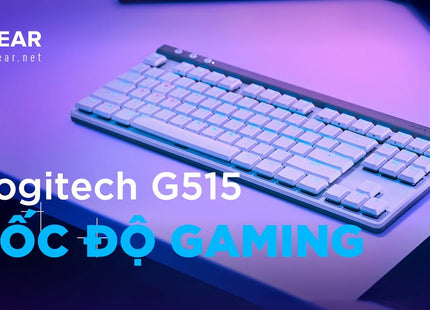 Iluminación RGB personalizable del Logitech G515 TKL en acción