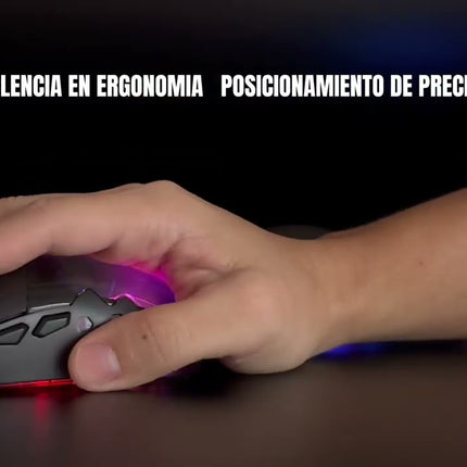 Mouse Gaming RGB Genius Scorpion M715 | Alámbrico | 3200 DPI | Retroiluminación RGB | Diseño Ergonómico