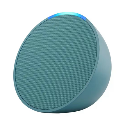 Amazon Echo Pop (1ra Gen) | Asistente Alexa | Wi-Fi | Bluetooth | Sonido Compacto | Turquesa