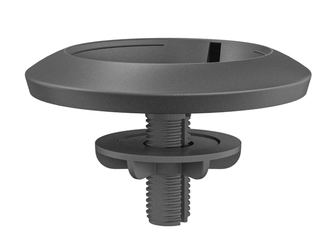 Logitech Rally Mic Pod Mount grafito, vista frontal