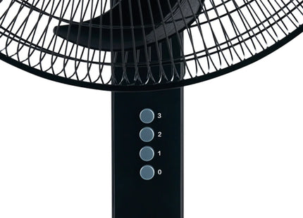 Ventilador de Pedestal Midea MSF18B-CA | 18" | 95W | 5 aspas | Power Cool | Color negro