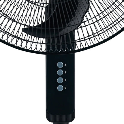 Ventilador de Pedestal Midea MSF18B-CA | 18" | 95W | 5 aspas | Power Cool | Color negro