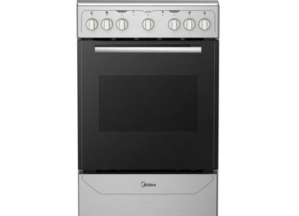 Midea MES20FS2BADBG Cocina Eléctrica Vitrocerámica 20" 4 Quemadores con Horno de 52 Litros