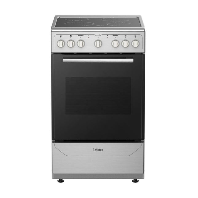Midea MES20FS2BADBG Cocina Eléctrica Vitrocerámica 20" 4 Quemadores con Horno de 52 Litros