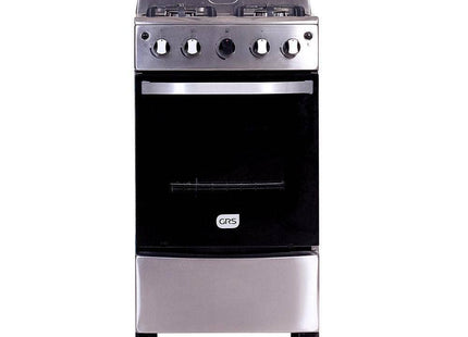 GRS 20-GL Cocina a Gas de 20" con 4 Quemadores y Encendido Eléctrico Gris Acero