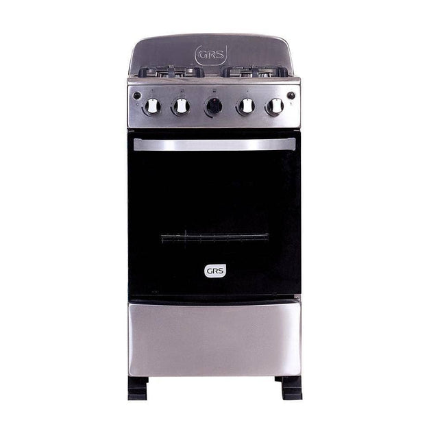 GRS 20-GL Cocina a Gas de 20" con 4 Quemadores y Encendido Eléctrico Gris Acero