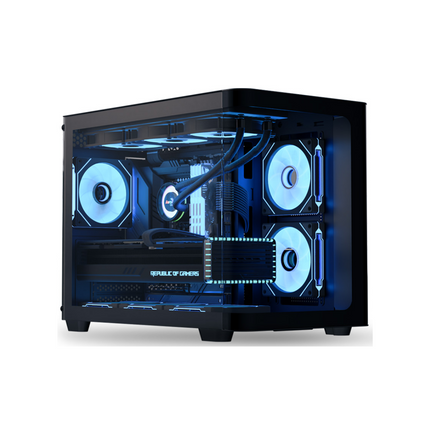 Case RGB AeroCool P300C Torre Pequeña | Vidrio Templado | 2 Ventiladores Laterales | 1 Ventilador Trasero