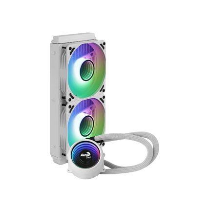Enfriamiento Líquido AeroCool Mirage L240 White ARGB | 240mm | Iluminación ARGB