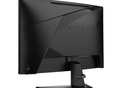 Detalle logo MSI y controles OSD monitor curvo MAG 276CXF