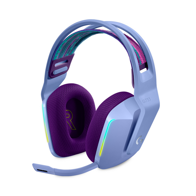 Headset Logitech Gaming G733 | Inalámbrico | LIGHTSPEED | Sonido Surround | RGB