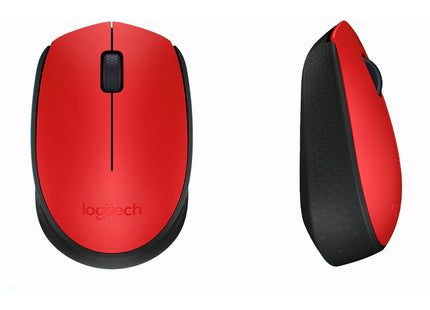 Mouse Logitech M170 vista superior con botones y rueda de desplazamiento