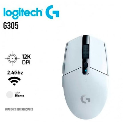 Mouse Logitech G305 Lightspeed | Inalámbrico | Sensor HERO 12K DPI | Ultraligero