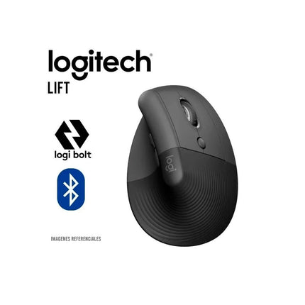 Mouse Logitech Lift Vertical Ergonomic | Inalámbrico | Bluetooth + Receptor USB