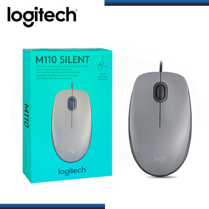 Mouse Logitech M110 | Alámbrico | Diseño Ergonómico | Receptor USB