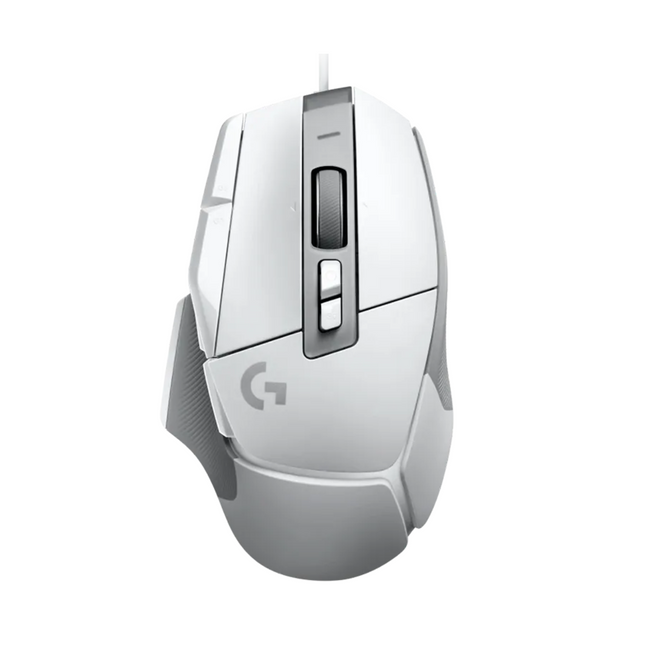Mouse Gaming Logitech G502 X vista frontal con cable alámbrico y sensor HERO 25K