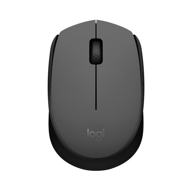 Mouse Logitech M170 inalámbrico negro vista frontal completa