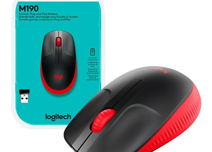 Mouse Logitech M190 | Inalámbrico | Con Receptor USB | Diseño Ambidiestro