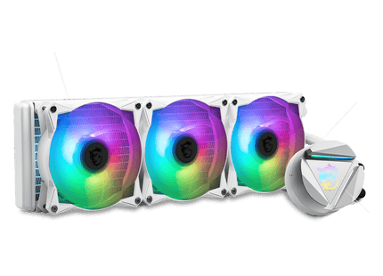 Radiador triple ventilador MSI CoreLiquid C360 V2 White Edition para gaming PC