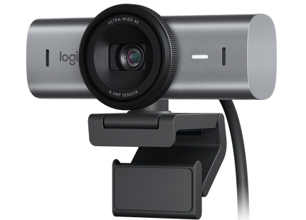 Detalle del lente y sensor CMOS de la cámara Logitech Brio 705