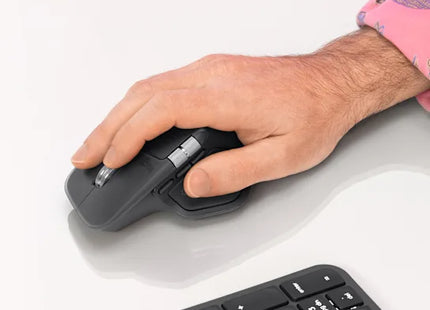 Logitech Mouse Inalámbrico 2.4GHz Bluetooth Negro, MX Master 4