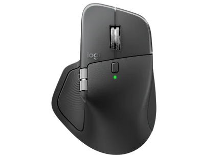 Logitech Mouse Inalámbrico 2.4GHz Bluetooth Negro, MX Master 4