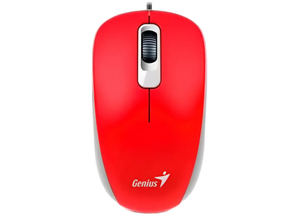 Mouse Genius RS2 DX-110 alámbrico USB vista frontal con botones