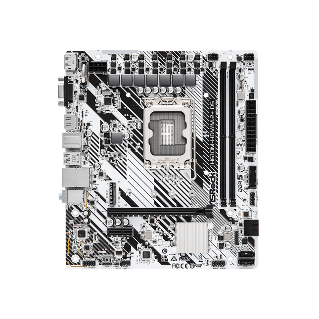Tarjeta Madre ASRock H610M-HDV/M.2+ D5 | LGA1700 | DDR5 | Micro ATX