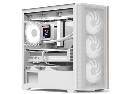 Case RGB AeroCool D301A | Torre Pequeña | Malla | 1 Abanico Trasero | 3 Abanicos Frontales | Blanco