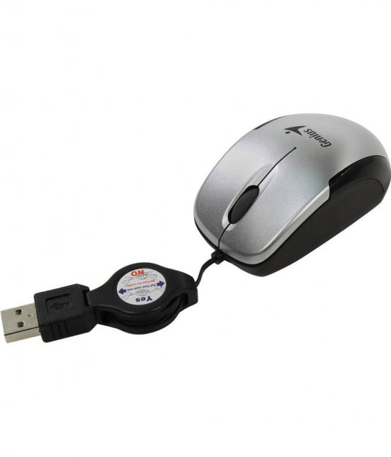 Mouse Genius RS2 Micro Traveler V2 | Alámbrico | USB | Sensor Óptico | Diseño Compacto