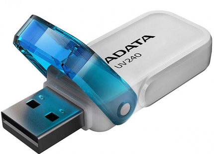 Memoria USB ADATA 16GB 2.0 | White+Blue | Alta velocidad | Compacta | Durable