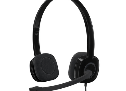 Headset Logitech H151 Stereo 3.5 Black | Cable 3.5mm | Sonido Estéreo