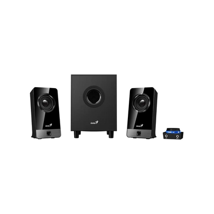 Parlante Genius SW300X 2.1 | Sonido Estéreo con Subwoofer | 45W RMS | Control de Volumen | Alámbrico