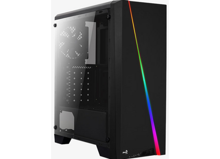 Case Gaming AeroCool Cylon BG RGB 1 | Media Torre | Abanico con 13 Modos ARGB | Vidrio Templado | Negro | ACCM-PV10013-11