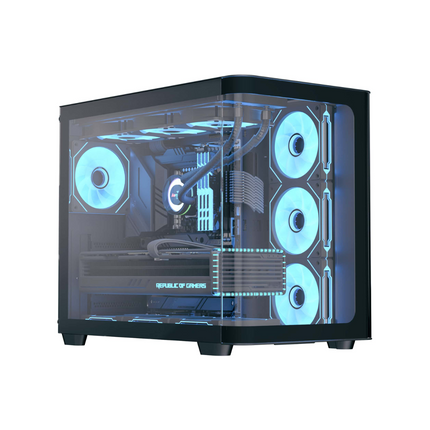 Case RGB AeroCool P500C | Torre Media | Vidrio Templado | 3 Abanicos Laterales | 1 Abanico Trasero