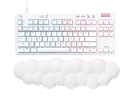 Teclado gaming RGB Logitech G713 mecánico con switches GX vista frontal completa