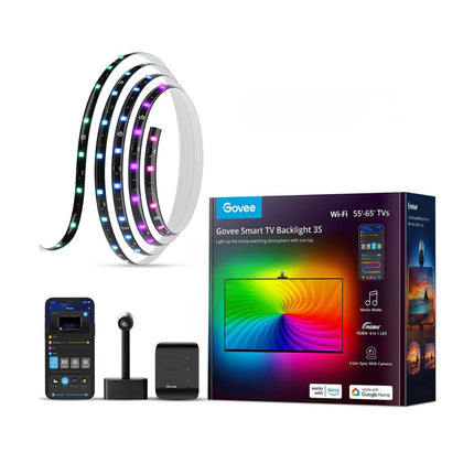 Luces Govee Smart TV Backlight 3S H6098AD1 | 55‑65″ | RGBIC | Cámara 1080p