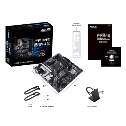 Tarjeta Madre ASUS Prime B550M-A AC | Micro ATX | DDR4 | Wi-Fi 6 | PCIe 4.0