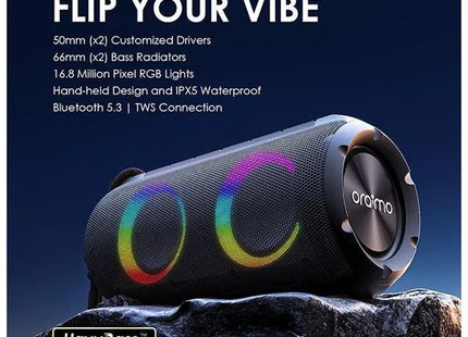 Parlante RGB Oraimo Rover | 12W | Bluetooth | IPX5 | OBS-53D
