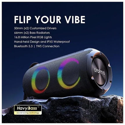 Parlante RGB Oraimo Rover | 12W | Bluetooth | IPX5 | OBS-53D