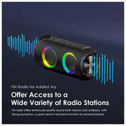 Parlante RGB Oraimo Rover | 12W | Bluetooth | IPX5 | OBS-53D
