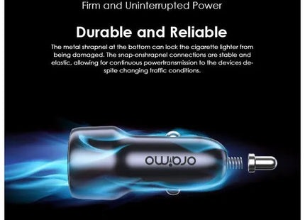 Cargador de Carro Oraimo Bullet 48 | 48W | 1 USB-A | 1 USB-C | OCC-73D