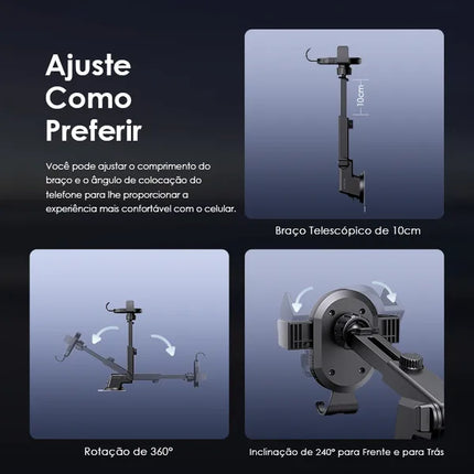 Soporte de Celular para Carro Oraimo Hydra 3 | Compatible 55-85 mm | Capacidad 163g | OCM-12