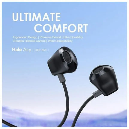 Audífono Oraimo Halo Airy | Alámbrico USB-C | OEP-650 | Sonido de Alta Calidad