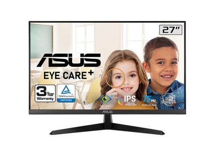 Monitor 27” ASUS VY279HE-W | FHD 1920 x 1080 | 75Hz | 1ms | HDMI | VGA | Eye Care Plus