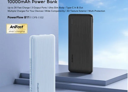 Oraimo Power bank PowerFlow B11 10000 mAh celeste, OPB-1102