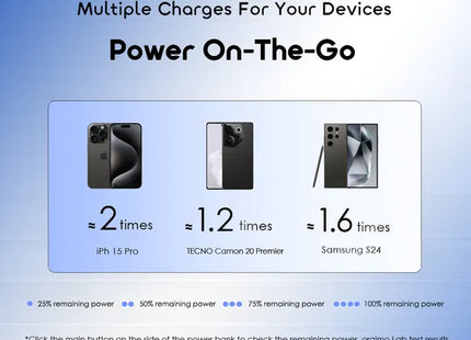 Oraimo Power bank PowerFlow B11 10000 mAh negro, OPB-1102