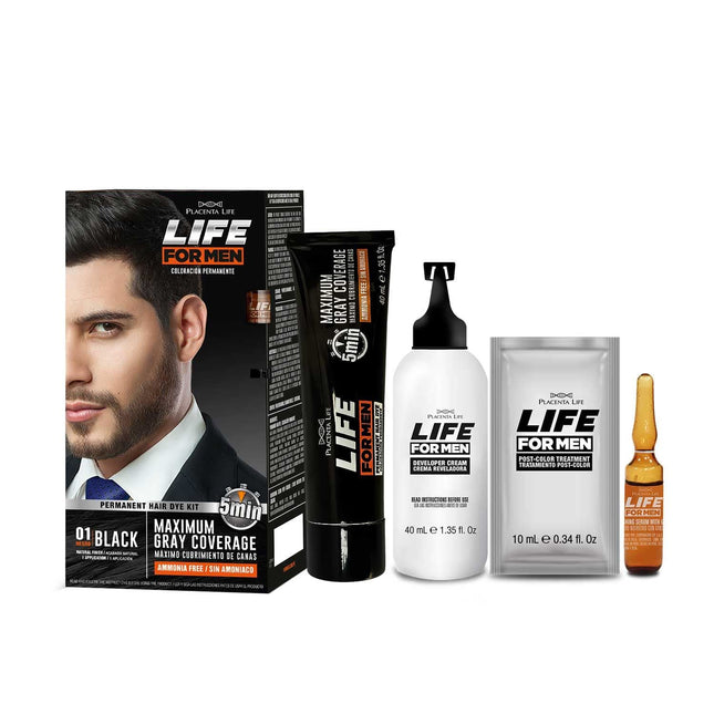 Placentalife Kit de tinte negro Life For Men