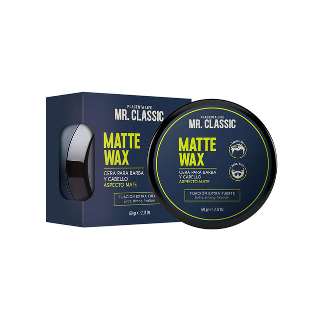 Cera Capilar Mr. Classic Matte Wax Placent Life | 60g | Fijación fuerte con acabado mate para peinados definidosCera Capilar Mr. Classic Matte Wax Placent Life | 60g | Fijación fuerte con acabado mate para peinados definidos