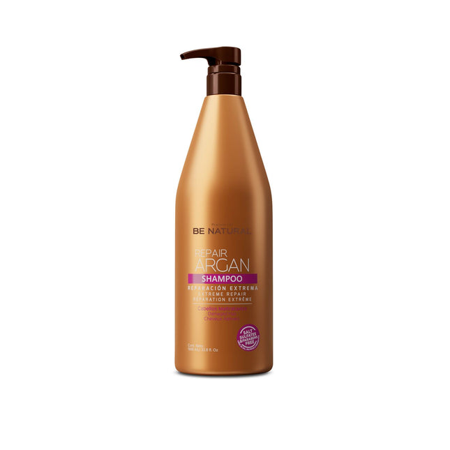 Shampoo Reparador Argán Placent Life | 1000ml | Hidratación y reparación profunda para cabello dañado y seco