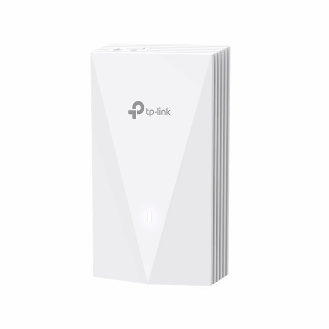TP-Link EAP655-Wall punto de acceso WiFi 6 AX3000 vista frontal con logo